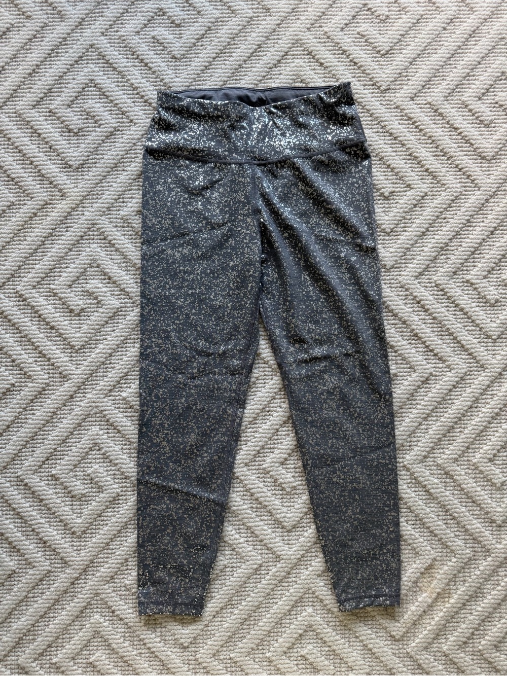 Sweaty Betty Gray and Silver Speckle Leggings